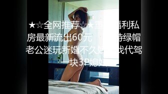 ★☆全网推荐☆★重磅福利私房最新流出60元❤️推特绿帽老公迷玩新婚不久娇妻找代驾一块3P媳妇