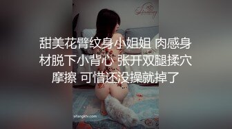 甜美花臂纹身小姐姐 肉感身材脱下小背心 张开双腿揉穴摩擦 可惜还没操就掉了