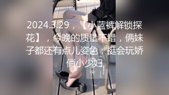 2024.3.29，【小蓝裤解锁探花】，今晚的质量不错，俩妹子都还有点儿姿色，挺会玩娇俏小少妇