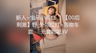 新人~宝马小两口❤️【00后刺激】野_外闯红灯~舌吻车震❤️无套啪啪3V