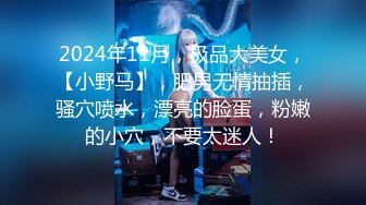 2024年11月，极品大美女，【小野马】，肥男无情抽插，骚穴喷水，漂亮的脸蛋，粉嫩的小穴，不要太迷人！